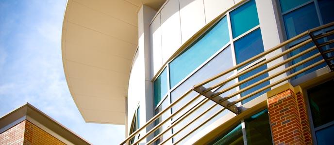 Exterior view of the Student Center.